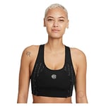 Nike DD1187 W NK DF SWSH ICNCLSH KH BRA Sports bra women's black/white/white 2XL