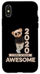 Coque pour iPhone X/XS 5ème anniversaire garçons filles 2020 original Awesome ours en peluche