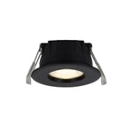 Rosalee lavtbyggende downlight 2700/3000/4000 Kelvin IP65 7W dimbar - Svart