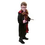 Childrens Harry Potter Costume World Book Day Fancy Dress Cloak Tie Wand Glasses