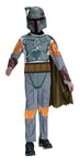 RUBIES - STAR WARS Officiel - Costume Boba Fett - Taille 9-10 Ans - Déguisement Classique Enfant avec Combinaison Imprimée, Cape et Masque - Prêt pour l'Aventure Galactique !