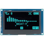 écran LCD OLED pour Ardu37UNO R3 C51",technologie SSD1309 2.4,7 broches éventuelles I/IIC I2C,interface série,2.42 pouces,128 pouces,"12864x64 - Type SPI interface Blue