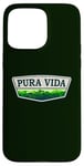 Coque pour iPhone 15 Pro Max Pura Vida – Bouclier Pura Vida – Logo de la jungle du Costa Rica