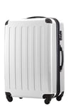 HAUPTSTADTKOFFER - Alex - Luggage Suitcase Hardside Spinner Trolley 4 Wheel Expandable, 75cm, TSA, white