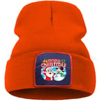 ZZDGFC Lettre Bonhomme De Neige Et Père Noël Hiver Casquette Rue Mode Chaud Bonnet Casquettes Simples Décontracté Unisexe Casquettes Confort Chapeau   Orange