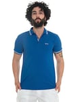 BOSS Men's Paddy Curved Polo Shirt, Medium Blue420, S