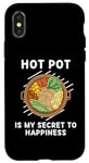 Coque pour iPhone X/XS Les plats chauds sont mon secret du bonheur pour les amateurs de hot pot