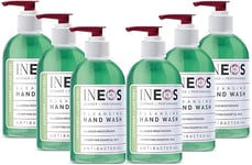 INEOS - Liquid Hand Soap - Moisturising - Handwash with Cucumber & Aloe Vera - 6 Bottles x 250ml, Packaging May Vary