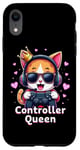 iPhone XR Controller Queen Cute Gamer Cat Design- Gaming Cat Lovers Case