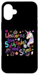 Coque pour iPhone 16 Plus Unicorn Girls Teens Love Squishies & Slime Wish Squishy Fun