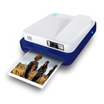 KODAK Smile Classic Digital Instant Camera with Bluetooth (Blue) 16MP Pictures, 35 Prints per Charge – Includes Starter Pack 3.5 x 4.25" ZINK Photo Paper, Sticker Frames Edition