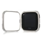 Fitbit Versa skyddsskal aluminiumlegering strasstenar - Silver