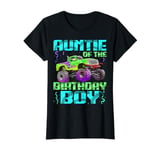 Aunt Of The Birthday Boy Monster Truck Bday Celebration T-Shirt