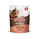 MIGLIORGATTO Sterilized Croquettes With Salmon - Dry Food For Cats 400 G