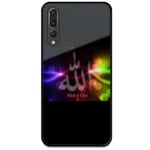 Huawei P20 Pro Svart Mobilskal Med Glas Allah Is One