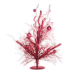 EUROCINSA Ref.28223 Navidad, ARBOL POLYESPAN Rouge, boîte de 1 unité, Plastique/polystyrène, 65 x 64 cm