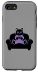 Coque pour iPhone SE (2020) / 7 / 8 Funny Gamer Cat Cool Jeu vidéo Kitty Funny Gaming Cat Meme