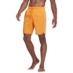 adidas Men's 3s Clx Sh Cl Swimsuit, Orange Rush/White, XS UK