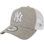 New Era New York Yankees 9FORTY Jersey Essential MLB Baseball Trucker Cap - Grey