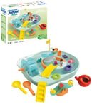 Playmobil 71654 JUNIOR AQUA: Splash and Learn Water Adventure Set, including adorable fish, sustainable toy made from plant-based plastics, gifting toy, play sets suitable for children ages 1+