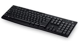 Logitech K270 Wireless Keyboard for Windows, QWERTZ German Layout - Black