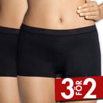 Sloggi Trosor 2P Sensual Fresh Shorts Svart 42 Dam