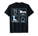 Volleyball Player Eat Sleep Tape Ankles Repeat Volleyball T-Shirt