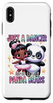 Coque pour iPhone XS Max Just a Dancer Who Loves Panda Bears Ballerine Noir