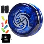 Responsiv Yoyo D1 Ghz, professionell Looping Yoyos Nybörjare Med Yoyo Strängar+finger +yoyo Väska, blå Db