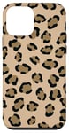 Coque pour iPhone 12 mini Beige Beige Imprimé Léopard Mignon Girly Tendance Guépard Esthétique