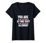 Womens You Are You Looking at One Very Awesome Allergist V-Neck T-Shirt