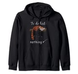 To Do List Nothing Cute Red Panda Funny Sleep Lovers Zip Hoodie