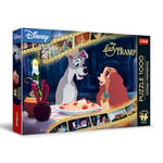 Trefl Qualité Premium Plus - Puzzle Iconic Moments : La Belle et Le Clochard - 1000 pièces, série de Puzzles avec Les Personnages préférés,pour Adultes et Enfants à partir de 12 Ans