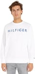 Tommy Hilfiger Men's Sweatshirt Crew-Neck no Hood, White (White), XXL