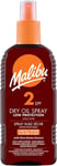 Malibu Dry Oil Spray SPF2 200ml X 1