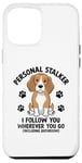 Coque pour iPhone 12 Pro Max Personal Stalker Je te suis où que tu ailles Beagle