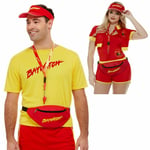 Mens Ladies Baywatch Kit Lifeguard Beach 80s 90s Fancy Dress Party Accessory Kit