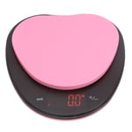 Digital Kitchen Scale 5kg/0.1g Heart Shaped Jewelry Scales with LCD Display Pink