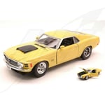 FR- MotorMax FORD MUSTANG BOSS 429 1970 YELLOW 1:24 - MTM73303YL