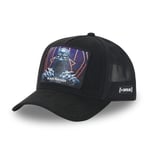 Casquette Homme Black Panther, Casquette Trucker Marvel Super Héros, Noir, Taille TU