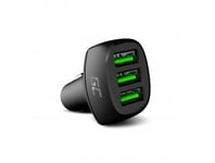 Green Cell PowerRide 54W 3xUSB 18W biloplader med Ultra Charge hurtigopladningsteknologi