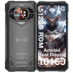 DOOGEE S200 X Rugged Smartphone 5G, 32GB+512GB(2TB) DDR5, 1.32'' AMOLED Rear Display, 10100mAh/33W, 100MP+20MP Night Vision, Android 14 Rugged Phone,6.72'' FHD+ 120Hz, IP68/WiFi6/OTG/Face ID/NFC/AI