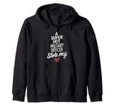 A Super Hot Military Officer Stole My Heart Valentines Day Zip Hoodie