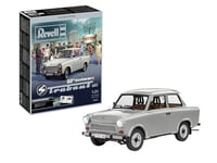 Revell Trabant 601 Édition exclusive 05630 60ème anniversaire Kit maquette en plastique non construit/non peint avec accessoires, couleur moulée