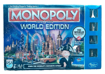 SLIGHT BOX DAMAGE MONOPOLY HERE & NOW WORLD EDITION BOARD GAME By HASBRO