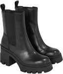 Calvin Klein Femme Chunky Heeled Chelsea Boot LTH YW0YW01112 Bottes mi-Hautes, Noir (Triple Black), 39 EU