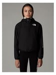 THE NORTH FACE Junior Girls Never Stop Hooded Windwall Jacket - Black, Black, Size L=13-14 Years