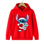 Rolig 90-tals julstitch luvtröja Barn Tecknade kläder Barn Flicka Pojke Lilo and Stitch Sweatshirt Hoody Baby Casual Topp 59028 150CM