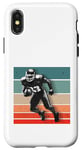 Coque pour iPhone X/XS Athlète de football action force agilité sport jeux de