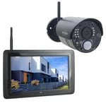 ELRO CZ40RIPS Kit de caméra de Surveillance sans Fil Full HD 1080p avec écran 7" et Application
